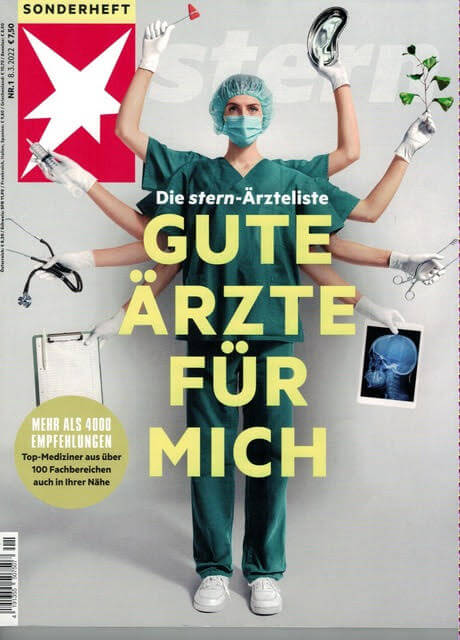 Stern Sonderheft 2022, Gesichtschirurgie & Nasenkorrektur Hamburg, Dr. Arlt
