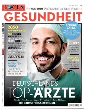 Focus Empfehlung, Gesichtschirurgie & Nasenkorrektur Hamburg, Dr. Arlt