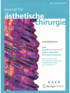Journal für ästhetische Chirurgie, Gesichtschirurgie & Nasenkorrektur Hamburg, Dr. Arlt